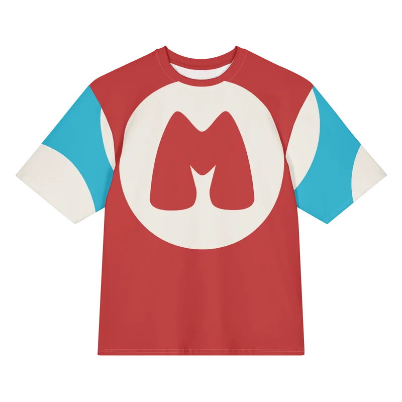 Mushroom Dot M Logo All Over Print T-Shirt