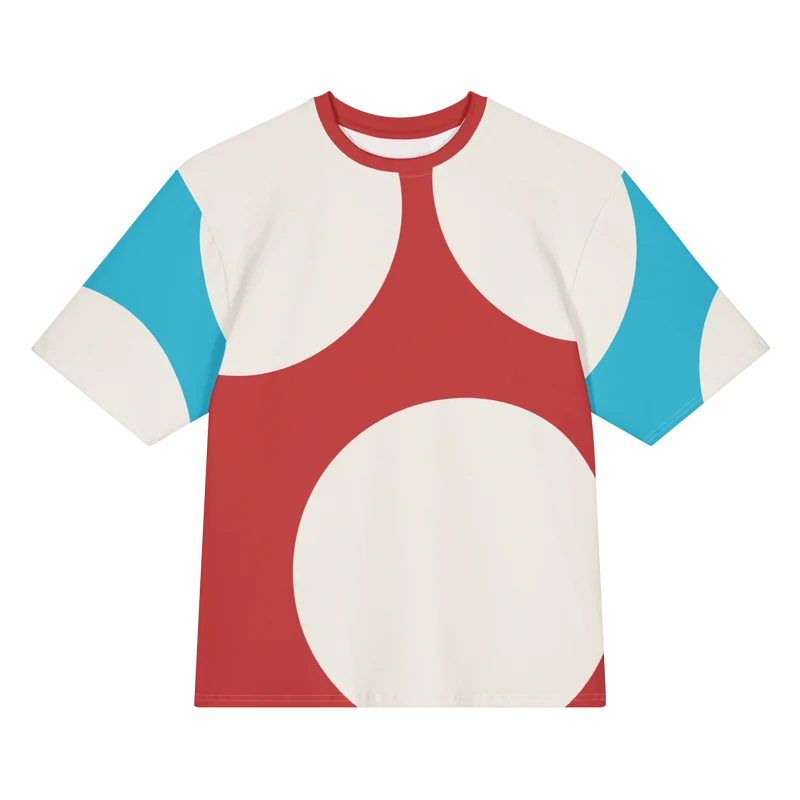 Mushroom Dot All Over Red and Blue