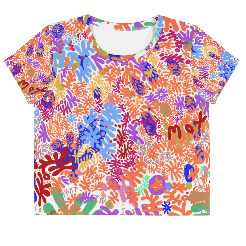 Bent Weird Light'n Up Crop Tee