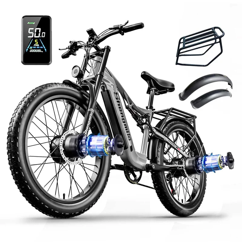 Shengmilo S600 Electric Bike 26" Dual Motor 2000W EU CE for Sale