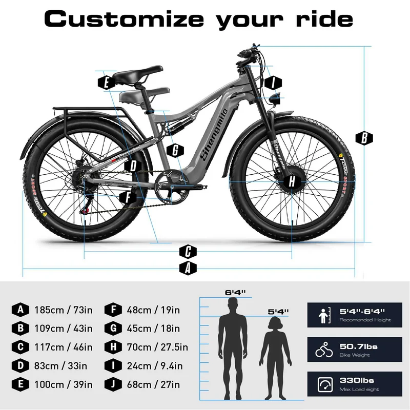 Shengmilo S600 Electric Bike 26" Dual Motor 2000W EU CE for Sale
