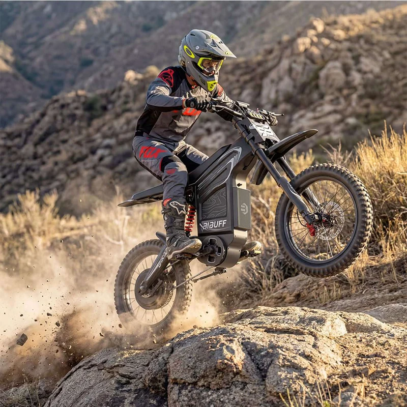 50MPH Fast Electric Dirt Bike Bibuff GT600 72V 7500W 30AH for Sale