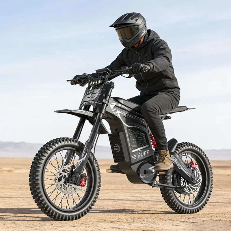 50MPH Fast Electric Dirt Bike Bibuff GT600 72V 7500W 30AH for Sale