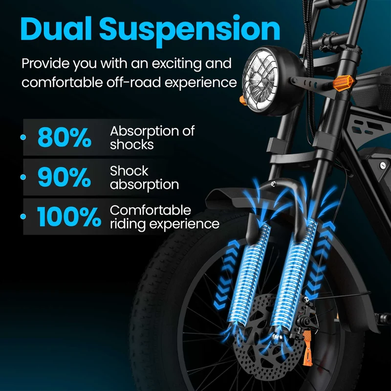 20" Fat Tire Electric Bike | 48V 15Ah | NFC Start | 25-45KM/H for Sale