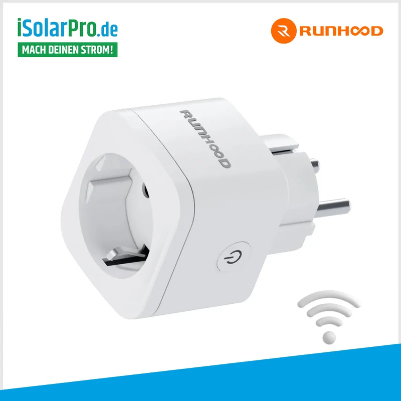 RUNHOOD® Smart Home Wi-Fi intelligente Wi-Fi-Steckdosensystem Kompatibel mit RUNHOOD Balkonkraftwerk-Speichersystem
