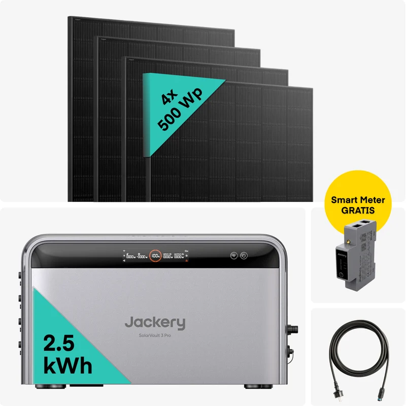 Yuma x Jackery - 2000 W Balkonkraftwerk mit SolarVault 3 Pro (BenefitsMe)