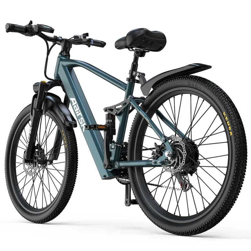 Adult Electric Bike, 24" Wheels with Dual Suspension - All-Terrain E-Bike
