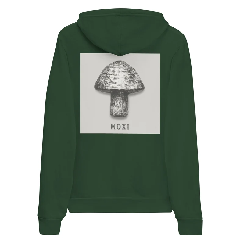 Moxi Mushroom Black n White Pull Over Hoodie