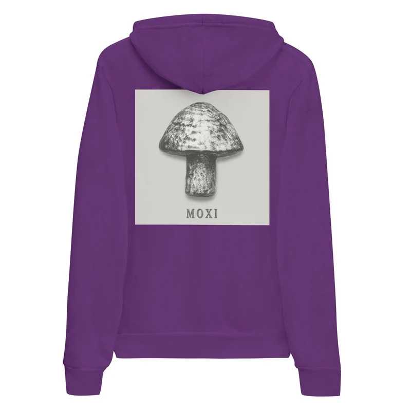Moxi Mushroom Black n White Pull Over Hoodie