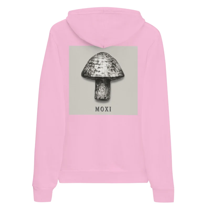 Moxi Mushroom Black n White Pull Over Hoodie