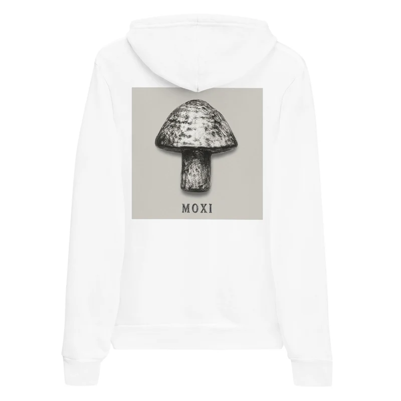Moxi Mushroom Black n White Pull Over Hoodie