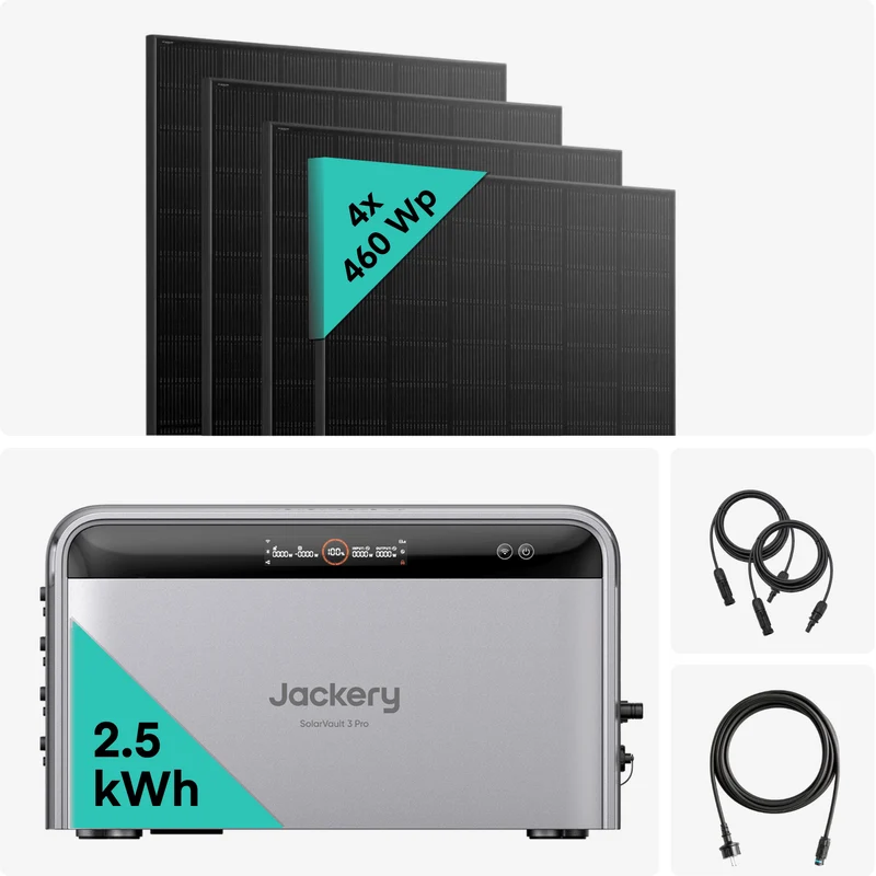 Yuma x Jackery - 1840 W Balkonkraftwerk mit SolarVault 3 Pro