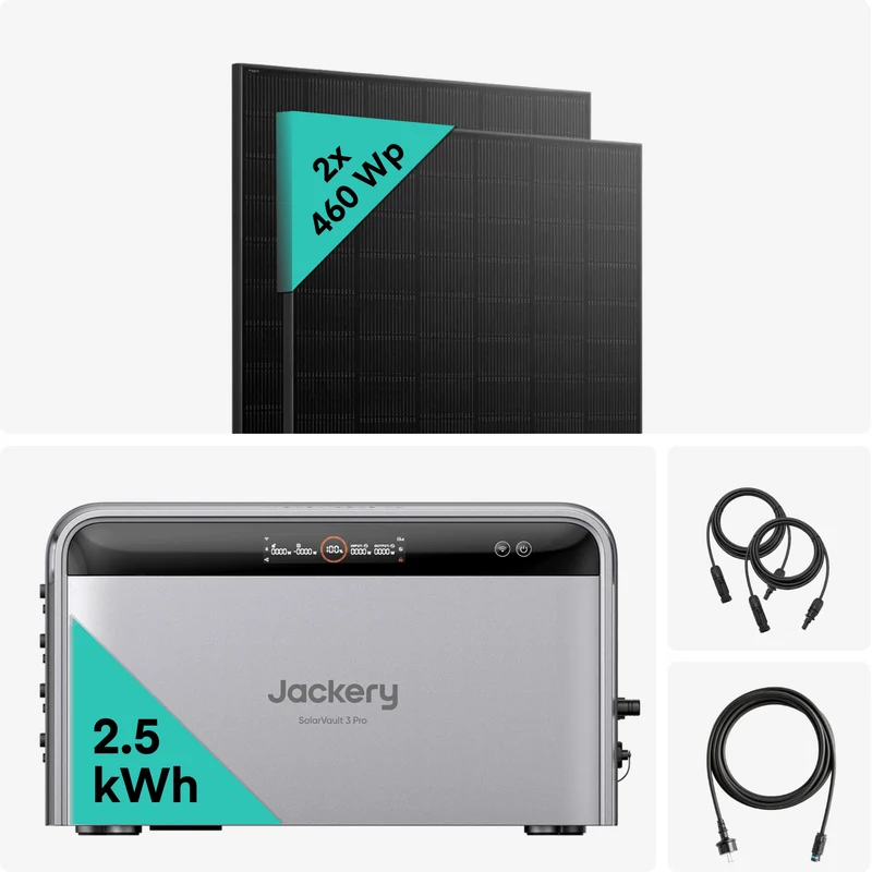 Yuma x Jackery - 920 W Balkonkraftwerk mit SolarVault 3 Pro