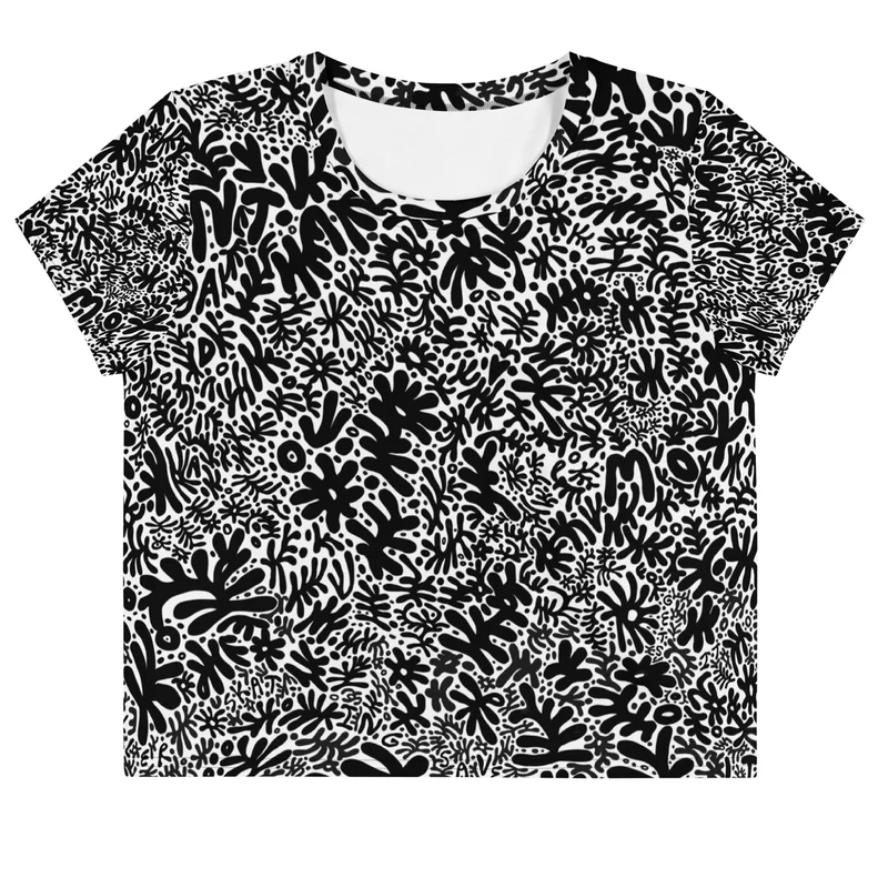 Bent B+W Crop Top