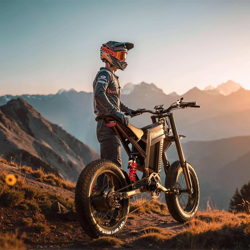 Electric Dirt Bike 45-65 KM/H Speed 60V 30A 110KM Long Range