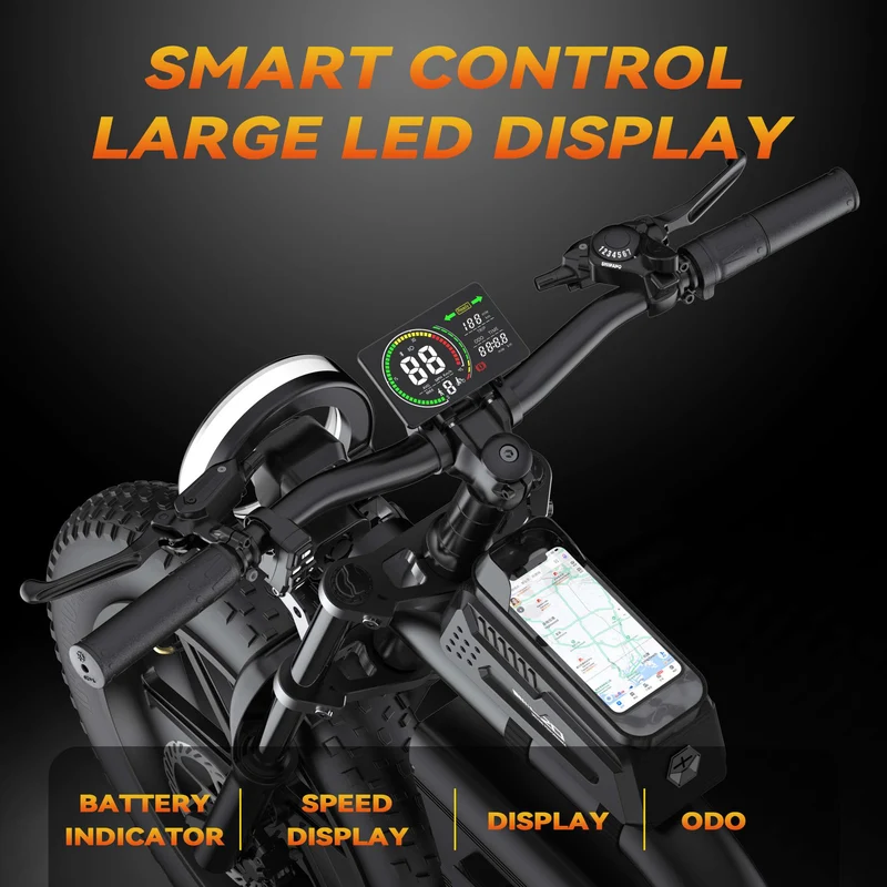 Electric Dirt Bike 40mph 93 Miles Long Range RONZLLA e20 plus