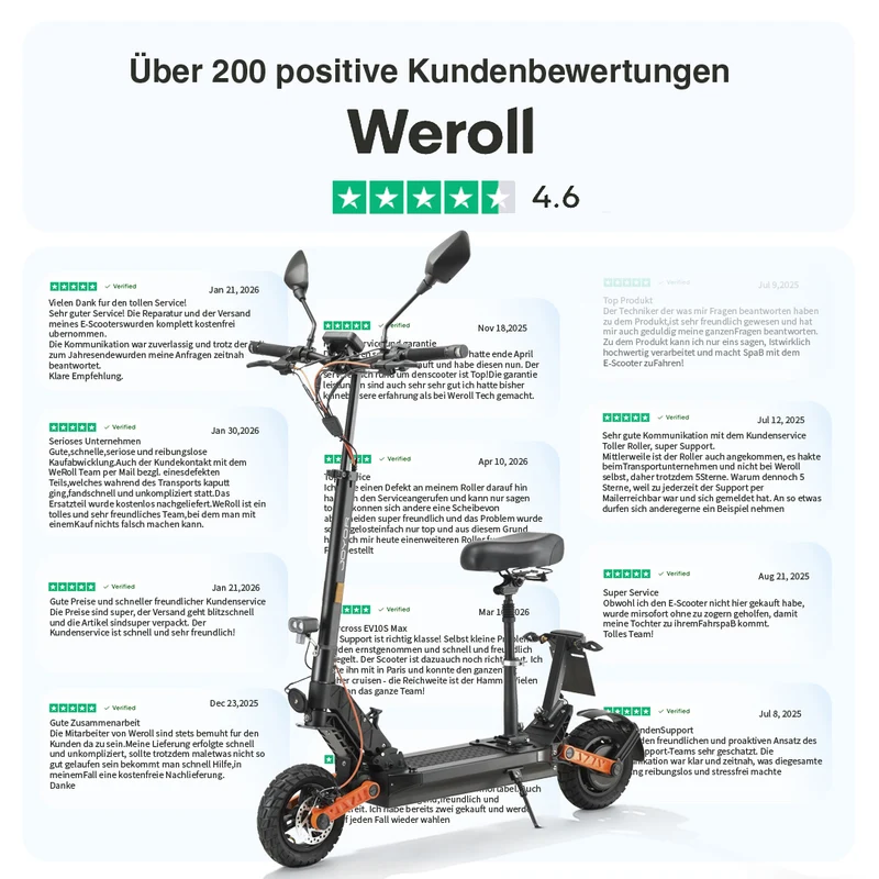 Joyor E-Scooter S8E mit Sitz und Mopedversicherung (ABE) (Neue Verpackung)