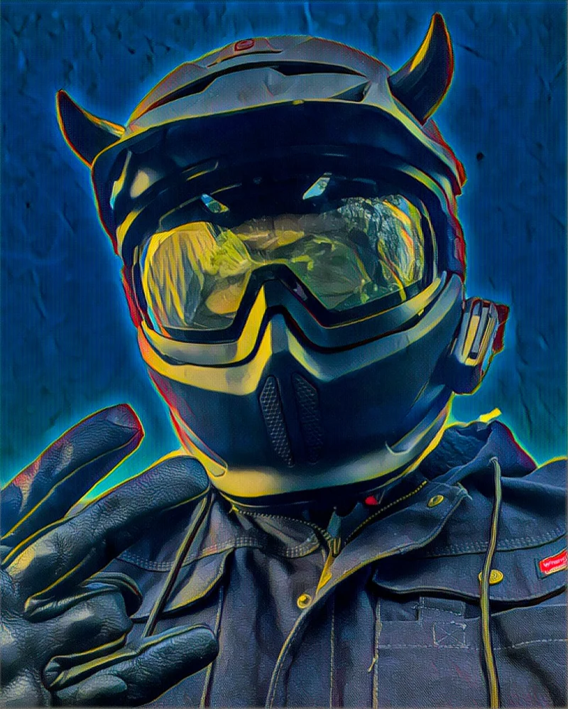 Helmet Flair MagNeatOhz: Small Black Devil Horns for Helmet