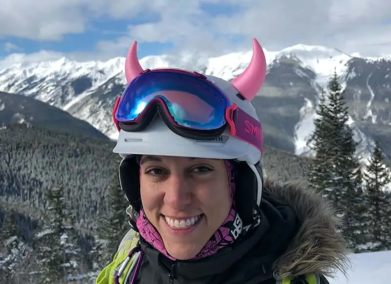 Helmet Flair MagNeatOhz: Large Pink Devil Horns for Helmet