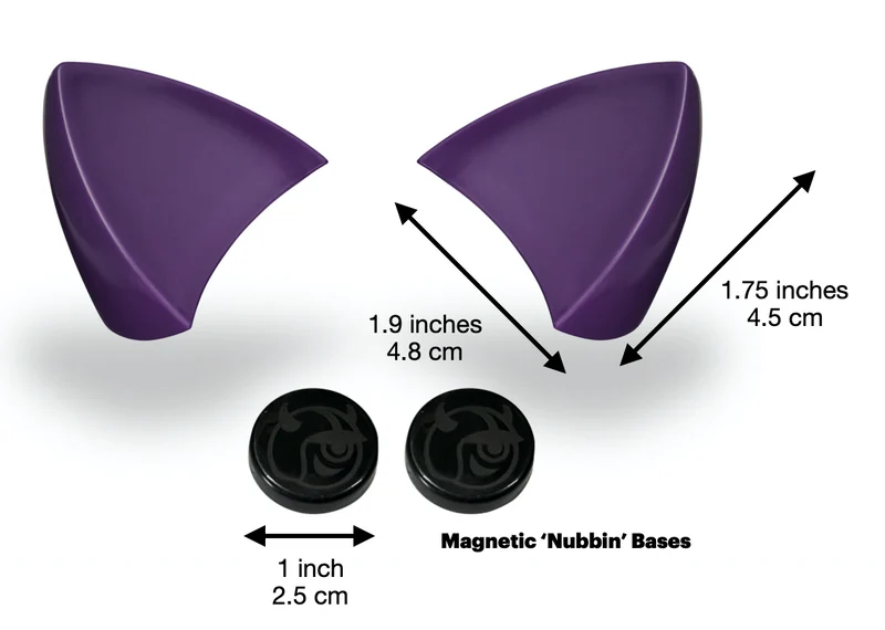 Helmet Flair MagNeatOhz: Cat Ears for Helmet Purple
