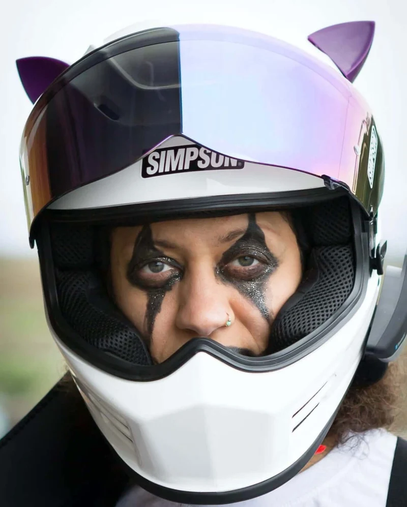 Helmet Flair MagNeatOhz: Cat Ears for Helmet Purple