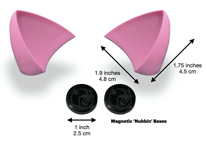 Helmet Flair MagNeatOhz: Cat Ears for Helmet Pink