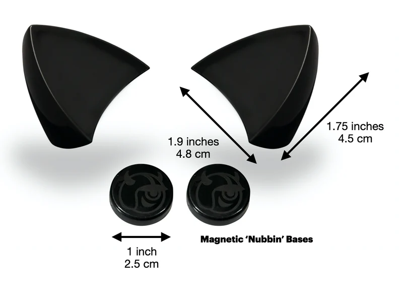 Helmet Flair MagNeatOhz: Cat Ears for Helmet Black