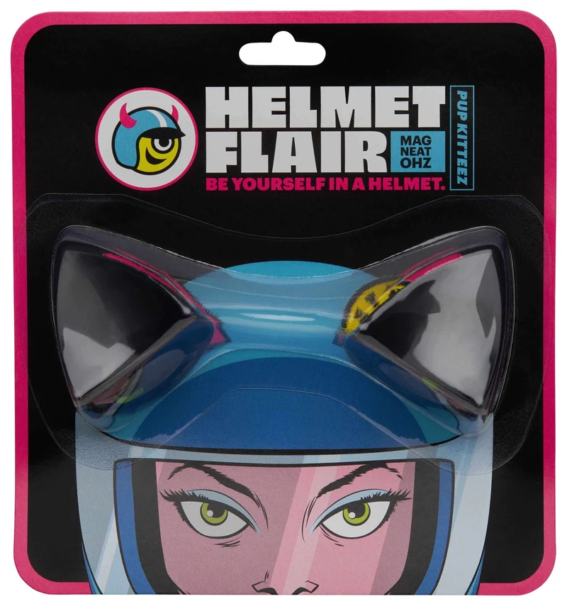 Helmet Flair MagNeatOhz: Cat Ears for Helmet Black
