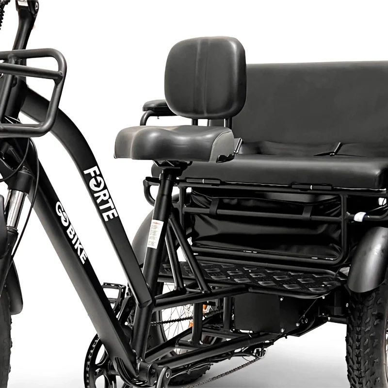 FORTE Electric Tricycle with Rear Seat by ElectricGOBIKE