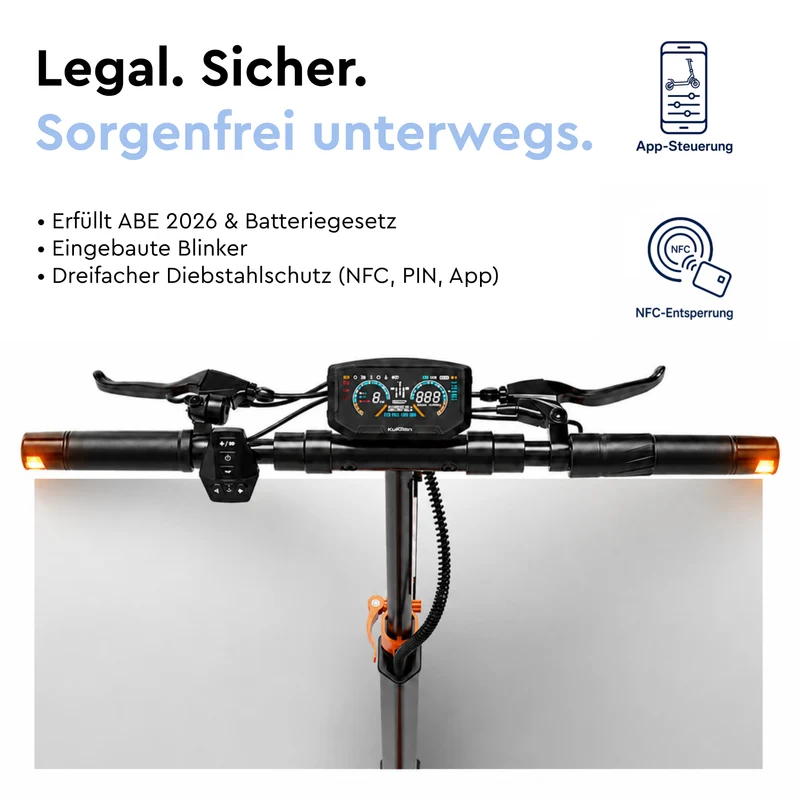 RCB Offroad E‑Scooter D7 PRO Ultra NFC Blinker (ABE)