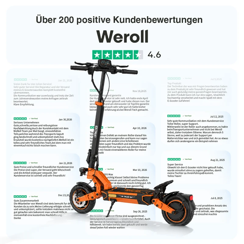 RCB Offroad E‑Scooter D7 PRO Ultra NFC Blinker (ABE)