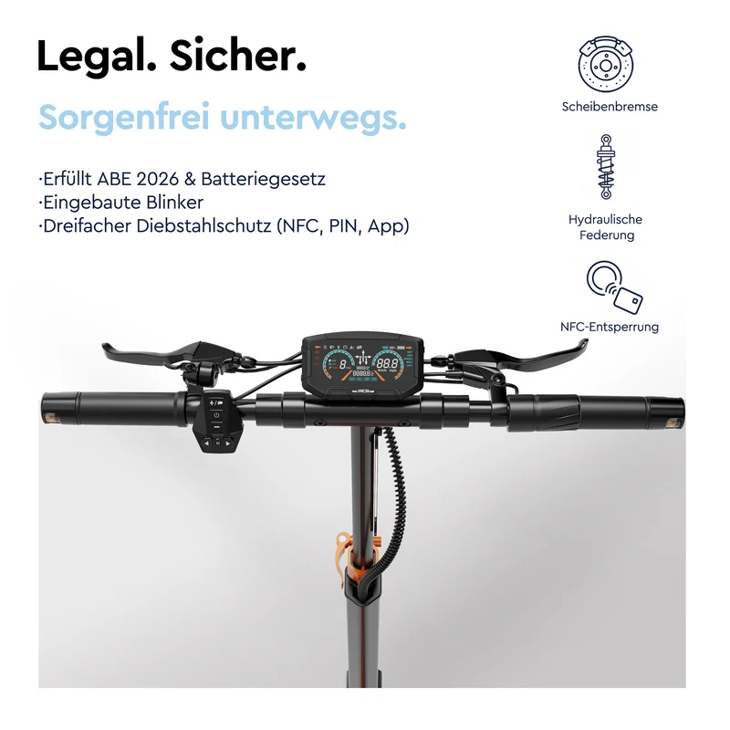RCB Offroad E-Scooter D7 Ultra NFC Blinker (ABE)