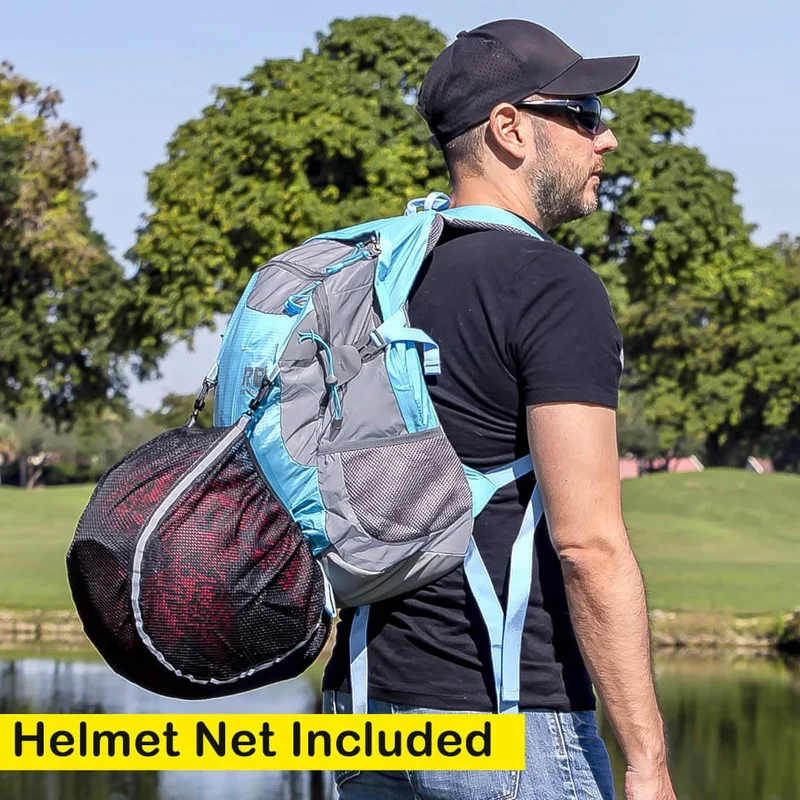 High Visibility Blue Reflective Commuter Bike Backpack |Riderbag Reflektor35