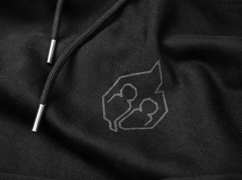 Hoodie Schwarz XXL