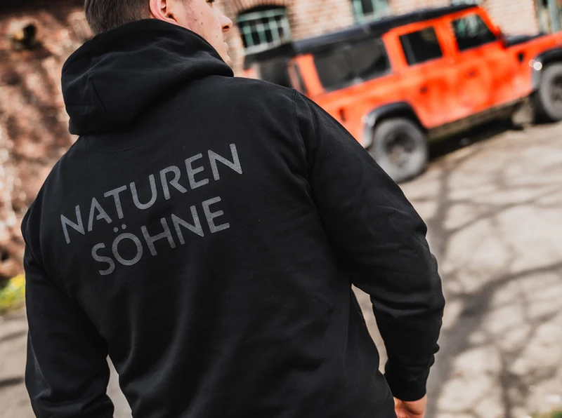 Hoodie Schwarz L
