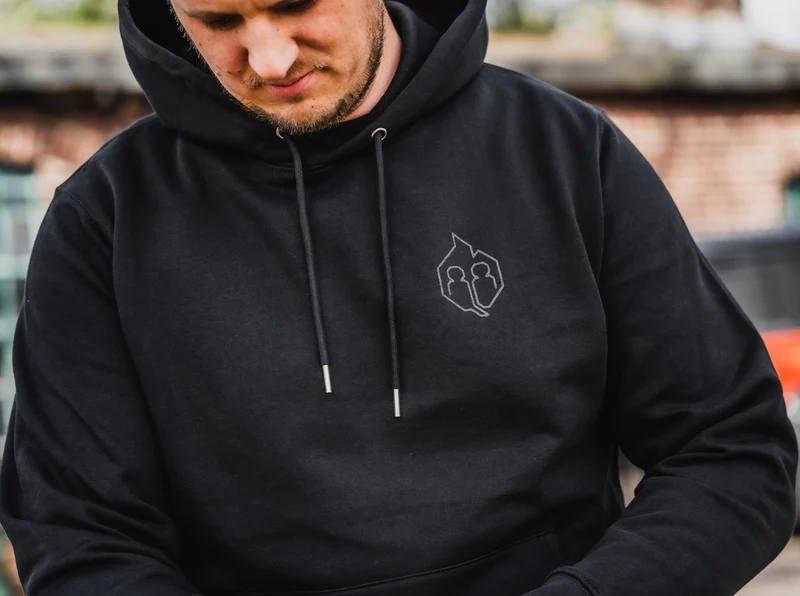 Hoodie Schwarz M