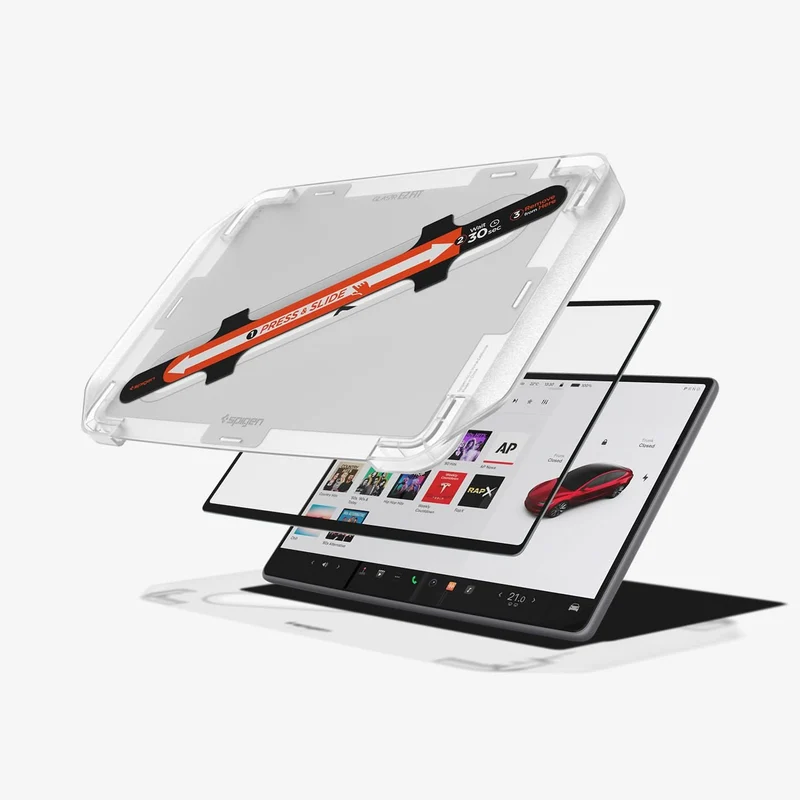 Spigen Displayschutzfolie (Matt/Klar) für das Tesla Model 3 Highland / Model Y Juniper