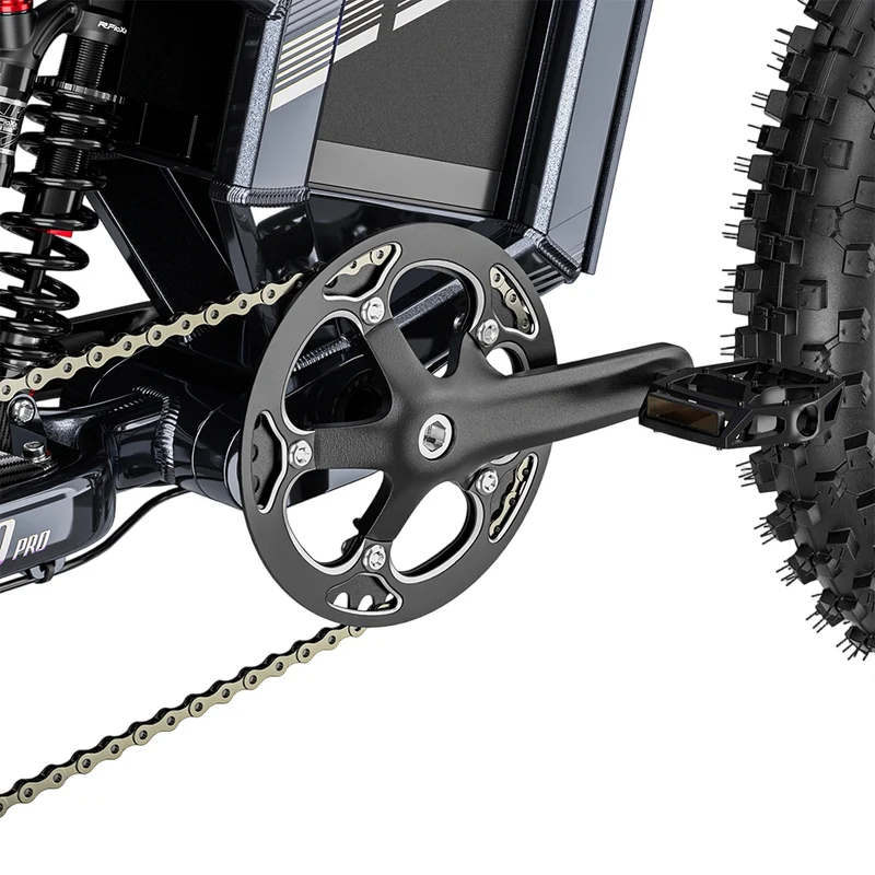 SHENGMILO S900 PRO 20" All-Terrain Elektrofahrrad mit 3000w Motor 60V 35Ah Batterie