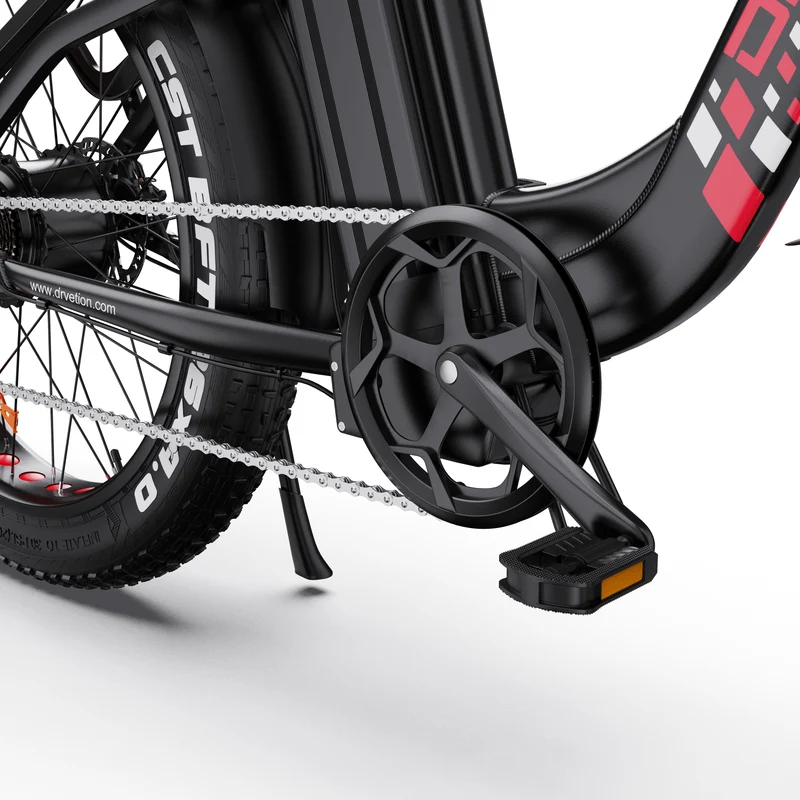 DRVETION CTR26 26" Tiefeinsteiger-Elektrofahrrad 1000W Spitzen Motor 48V 15AH/20Ah Batterie