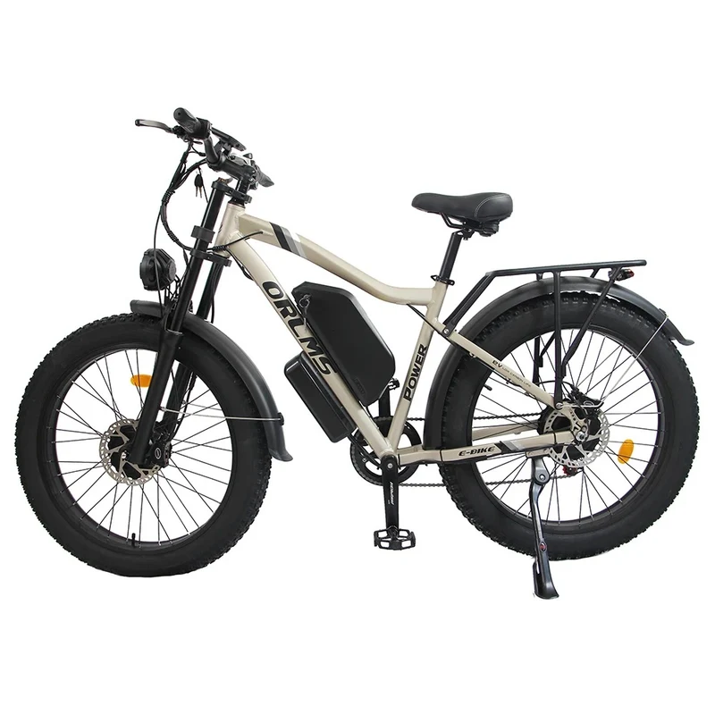 ORLMS MX500 26" Fat Tire Mountain Elektrofahrrad 2000W Doppelmotor 52V 25Ah Batterie