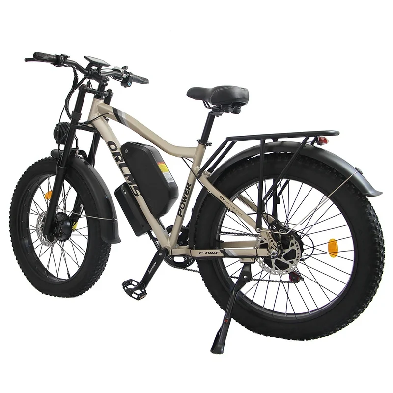 ORLMS MX500 26" Fat Tire Mountain Elektrofahrrad 2000W Doppelmotor 52V 25Ah Batterie