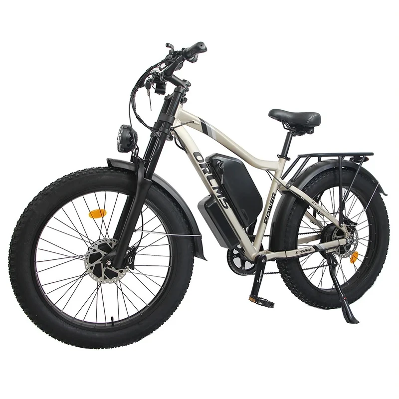 ORLMS MX500 26" Fat Tire Mountain Elektrofahrrad 2000W Doppelmotor 52V 25Ah Batterie