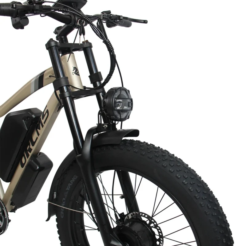 ORLMS MX500 26" Fat Tire Mountain Elektrofahrrad 2000W Doppelmotor 52V 25Ah Batterie