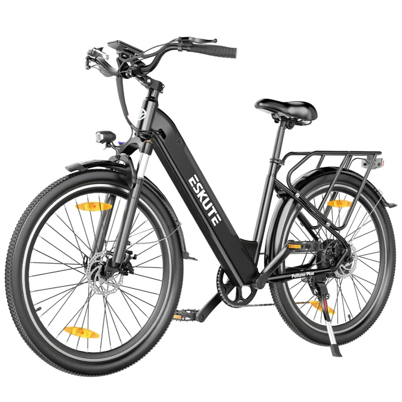 ESKUTE Polluno Plus 26"/28" City-Elektrofahrrad Mit Drehmomentsensor 250W Motor 36V 20Ah Batterie