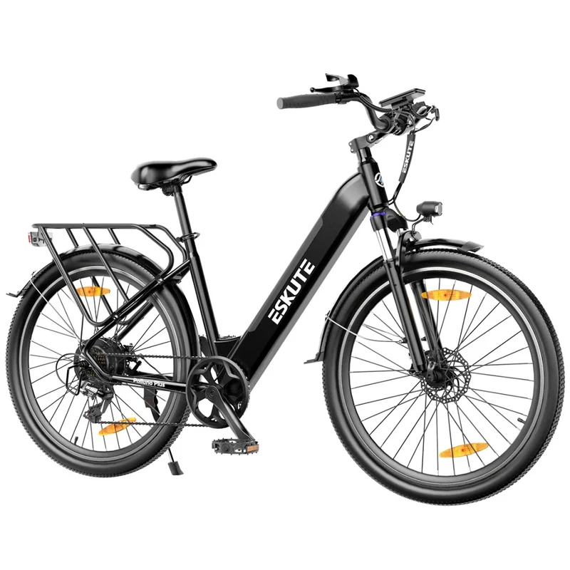 ESKUTE Polluno Plus 26"/28" City-Elektrofahrrad Mit Drehmomentsensor 250W Motor 36V 20Ah Batterie