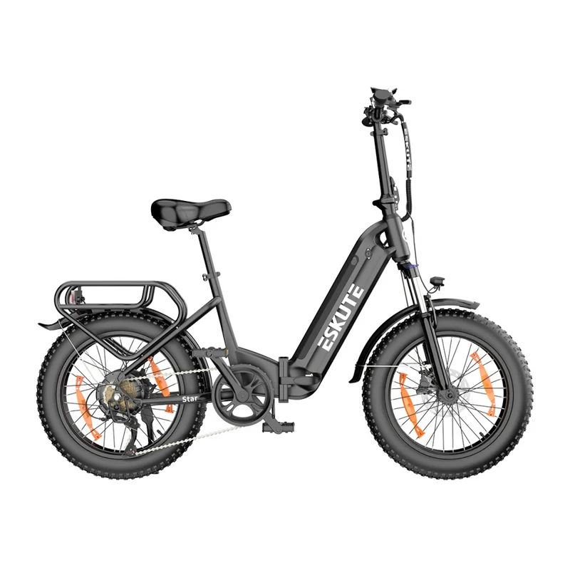 ESKUTE Star 20" Fat Tire Faltbares Elektrofahrrad 250W Motor 36V 25Ah Batterie