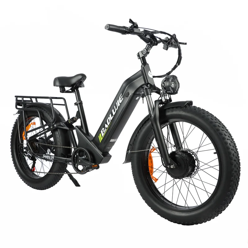 BAOLUJIE P7 2401 24" Tiefeinsteiger-Elektrofahrrad 2000W Motor 48V 20Ah Batterie
