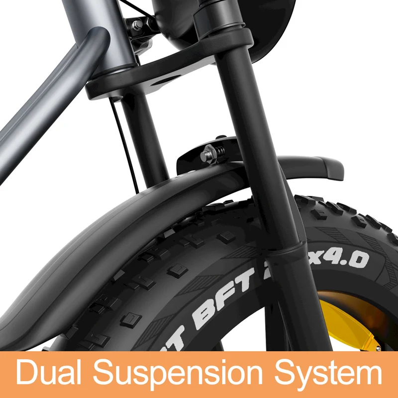 JANSNO X50 20" Fat Tires Elektrofahrräder 750W Motor 48V 14Ah Batterie