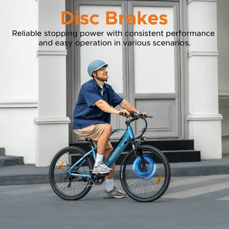 HILLMILES MileTrail 1 26" All-Terrain Elektrofahrrad mit 250W Motor 36V 13Ah Batterie