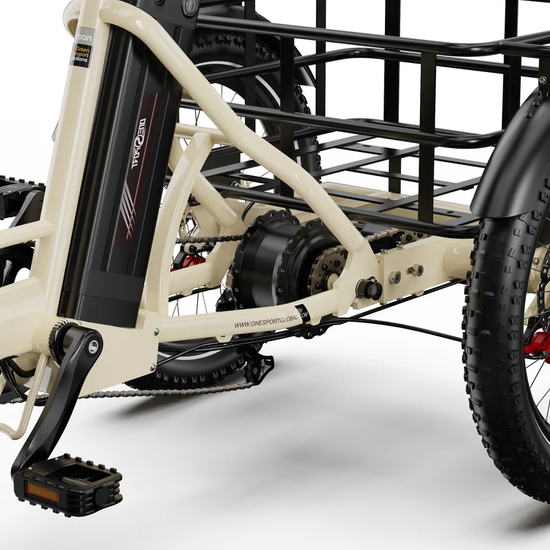 ONESPORT OT30 PRO 20" Klappbares E-Dreirad mit 3 Rädern | 500W Motor, 48V 18Ah Batterie